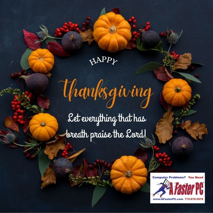 Happy Thanksgiving from A Faster PC 2025 Image